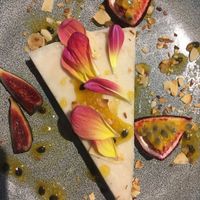 Passion fruit citron cheesecake (vegan!) at Le Grenier de Notre Dame in Paris