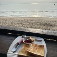 Toast with jam and peanut butter  at Beach Shack Chalet in Tioman Island
