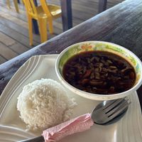 Vegan curry  at Beach Shack Chalet in Tioman Island