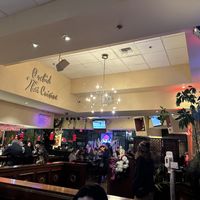 Inside - there was live music   at Orchid Thai in Lincoln