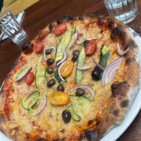 Vegan Napolitana pizza  at Trattoria Nonna Sophia in Porvoo