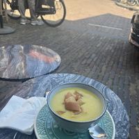 Vegan linzensoep   at Maroosh in Haarlem