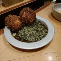 Panko fried bao and aubergine at BAO Borough  in South East London