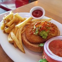 Veggie Burger. at Veggie Grill by Next Level - The Dome in Hollywood