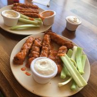 Buffalo Sticks - extra crispy with extra sauce  at Veggie Grill by Next Level - The Dome in Hollywood