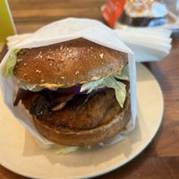 Santa fe chkn and carrot cake   at Veggie Grill by Next Level - The Dome in Hollywood
