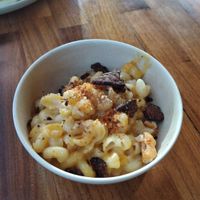 Side of bacon Mac and cheese at Veggie Grill by Next Level - The Dome in Hollywood