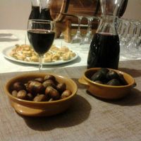 castagne e vino at La Capra Campa Vegacceria in Rome
