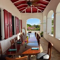 Breakfast area at Feather Leaf Inn in St Croix