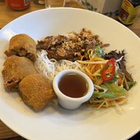 presidential bun cha  at Non Viet Vegan in Glasgow