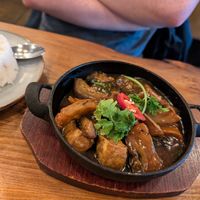 Banana hot pot at Non Viet Vegan in Glasgow