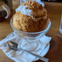 Deep fried vegan ice cream at Non Viet Vegan in Glasgow