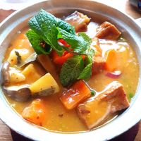 Tofu Coconut Curry. at Non Viet Vegan in Glasgow