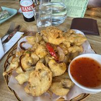 Salt and pepper mushrooms  at Non Viet Vegan in Glasgow