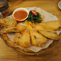 Fried fish at Non Viet Vegan in Glasgow