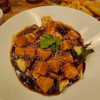 Aubergine tofu at Non Viet Vegan in Glasgow