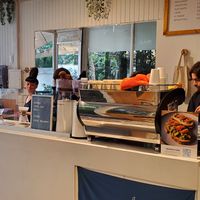 The incredible staff! at La Pastora Coffeehouse Antonio Varas in Santiago
