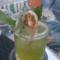 Alkoholfreier Basil Smash at Schwarze Katz in Memmingen