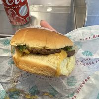  Cheeseburger and coke  at PLNT Burger - Bryant Park in New York City