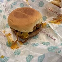 Mushroom bacon burger    at PLNT Burger - Bryant Park in New York City