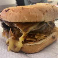 steakhouse burger  at PLNT Burger - Bryant Park in New York City