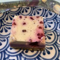 Passion raspberry cake  at Le Botaniste - Bryant Park in New York City