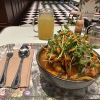 Moroccan Tajine with homemade lemonade😄 at Le Botaniste - Bryant Park in New York City