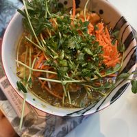veg soup   at Le Botaniste - Bryant Park in New York City
