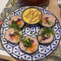 Sushi rolls  at Le Botaniste - Bryant Park in New York City