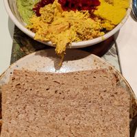 mezze platter with crackers at Le Botaniste - Bryant Park in New York City