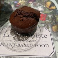 omega 3 brownie (flax seeds, cocoa, brown sugar, buckwheat flour, corn flour, & cashew cream.)  at Le Botaniste - Bryant Park in New York City