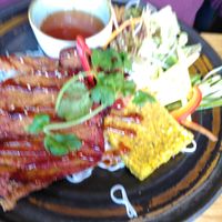 Gegrillter Tofu mit Reisnudeln at Vegana Vietnamese Restaurant in Mannheim