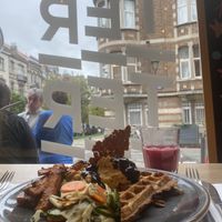 Brunch waffle  at Terter in Brussels