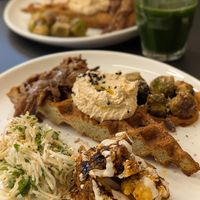 Potato waffle at Terter in Brussels