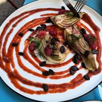 fennel and red fruits at Terter in Brussels