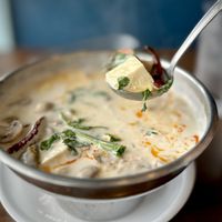 Tom Kha Soup (coconut milk based with tofu)  at Ubon Thai Kitchen in Torrance