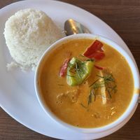 panang curry with mock chicken  at Ubon Thai Kitchen in Torrance