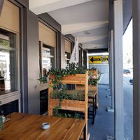 Outdoor seating (quiet) at Swiss Tasty in Stans