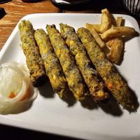 Vegetarian kebab at Spice Cafe & Restaurant in Belgrade