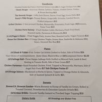 Menu pg 2 at The Public House in Charlotte