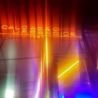 Entrance of the alley that leads to the food trucks at Mr Bean Laden in Sao Paulo