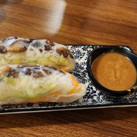 Vegan Duck rice paper rolls at Vietfood Springwood in Springwood