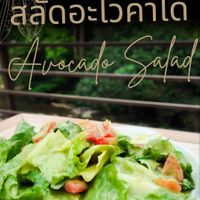 Avocado salad at Oasis Café in Surat Thani