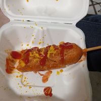 corn dog at Rebel's Diner in Cuernavaca