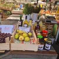 Home made products at Pijaca Mirijevo in Belgrade