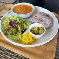 Curry set   at Nuchigusa Cafe in Ishigaki