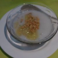 Bananas and coco milk at Vegebowl in Paris