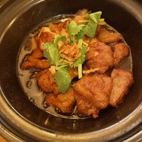 Caramelised “chicken” clay pot  at Vegebowl in Paris