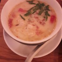 Coconut soup at Vegebowl in Paris