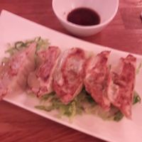 "Meat" dumplings at Vegebowl in Paris